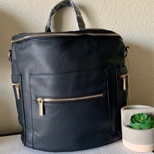 ❗️SOLD❗️Black Miss Fong Diaper Backpack